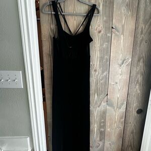 Free People Black Hypnotized Knit Dress